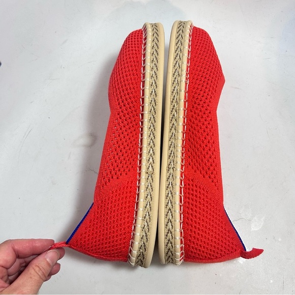 Rothy's The Espadrille Flats Red Hot Size 9 NEW - Picture 12 of 14